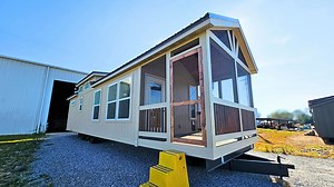 2.6K views · 20 reactions | Step into simple luxury with this stunning park model—where vaulted ceilings, full wood interiors, and modern finishes make everyday living feel effortless. Big windows flood the space with natural light, connecting you to the outdoors while still giving you the comfort of home. Whether it’s your weekend retreat or your full-time escape, this home is built for a better, easier way of life. #cabincrew #park #rvlife | Phoenix Building Solutions | Facebook