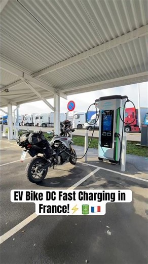 First Fast Charge with new Battery!⚡️🔋 #electricmotorcycle ‪@MarcTravels‬ #fastcharging #evbike #ev
