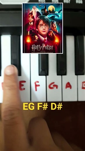 Harry potter theme song/easy keyboard tutorial