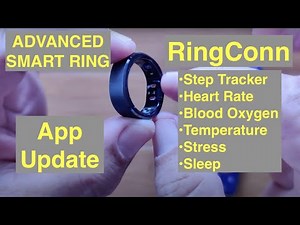 RingConn Smart Ring Active Tracker with 24HR HR/Blood Oxygen/Temperature/Stress Data: App Update