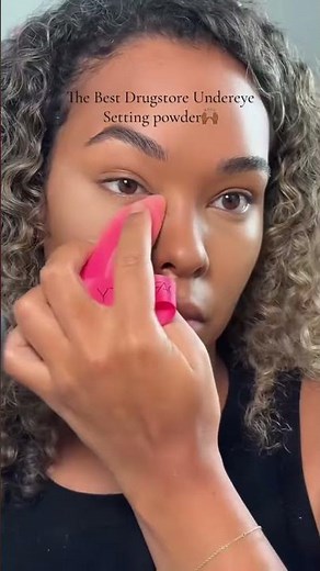 The BEST drugstore pressed setting powder Iv tried! #makeup #skincare #settingpowder