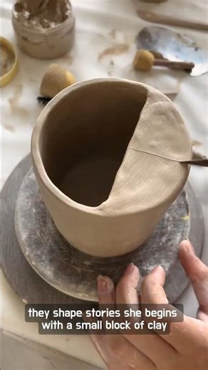 Making Handbuilt Coffee Tumblers from Clay