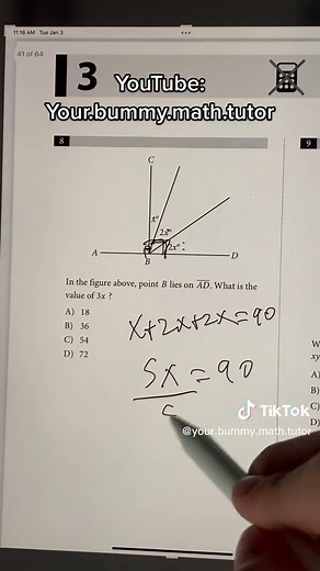 Don’t get this wrong. #school #math #yourbummymathtutor #sat #caryhan #study #college