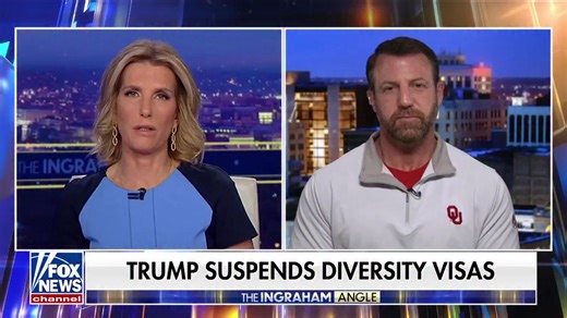 END THE VISA LOTTERY — NOW. “This DEI lottery system for immigration should be ended… A visa to be inside the United States is a privilege, not a right… This isn’t about racism. This is about securing the nation… making sure the people inside the United States are secure first and foremost… Just because we’re trying to diversify our immigration system is lunatic… President Trump is right — this should be ended and ended immediately.” — @SenMullin | Laura Ingraham