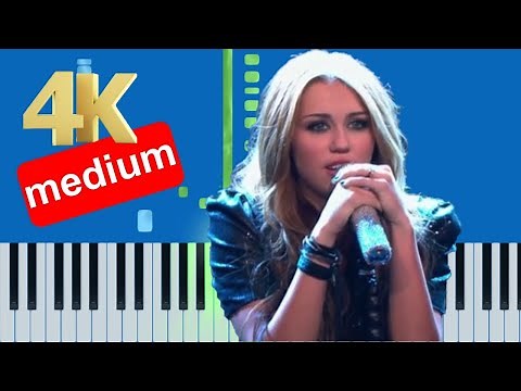 Hannah Montana - Wherever I Go (Slow Medium) Piano Tutorial 4K
