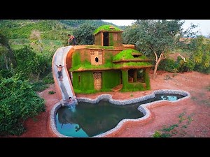 Build A Dream Water Park ( Water Slide To Stone Swimming Pool ) Part 3