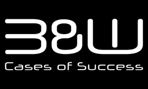 B&W International Expandable Laptop Briefcase, Professional Computer Work Bag for Office & Travel, Black