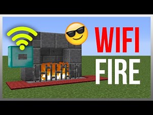 Minecraft 1.12: Redstone Tutorial - WiFi Fire Place!