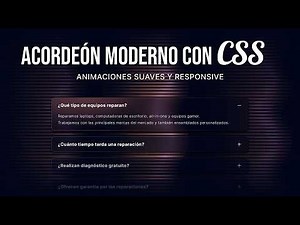 Crea un Acordeón Animado SOLO con HTML y CSS en Astro