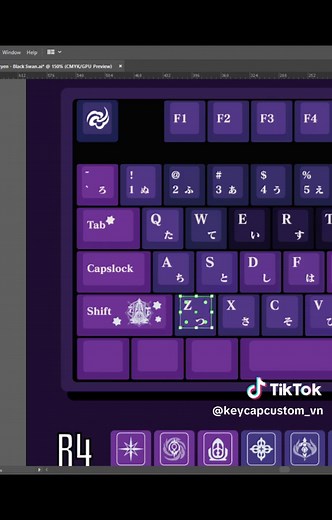 Làm Keycap Theo Yêu Cầu: Black Swan Độc Đáo