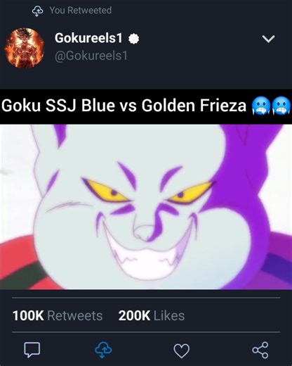 Goku SSJ Blue vs Golden Frieza | Gokureels1