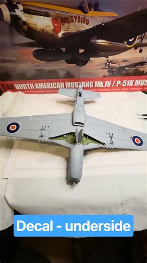 Underside roundels! Airfix NORTH AMERICAN MUSTANG Mk.IV/P-51K (A05137)