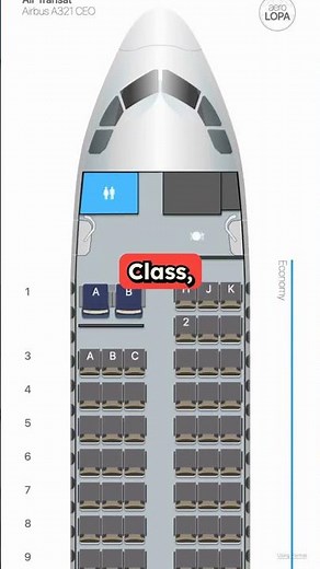 Air Transat Airbus A321ceo Flight Seat Map