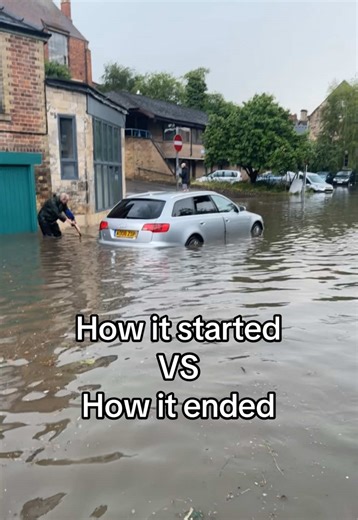 Splish splash duck #fyp #driving #floods #trending #viral