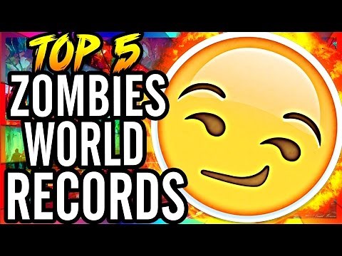 Top 5 World Records in Zombies ~ CoD WaW, Bo, Bo2 & Exo-Zombies Gameplay ~ Highest Rounds EVER!