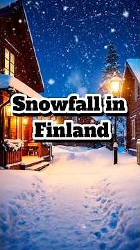Magical Snowfall in Finland | Winter Wonderland of Europe | Relaxing Snow Video