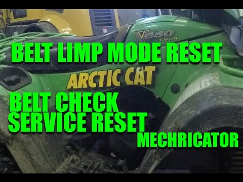 Arctic Cat Kawasaki 650 v2 Belt light Limp mode how to Repair / Reset