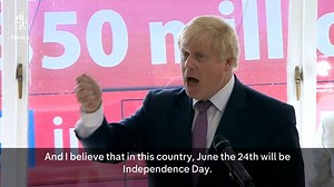 "Their pants are on fire". Boris Johnson's fighting talk turns playground as he claims the EU Remain campaign is talking down British business ahead of the referendum. | Channel 4 News