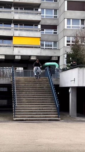 @kid22b with 20 stair crankflip for his new Stranger BMX edit! #bmx #crankflip #strangerbmx | Freestylin' BMX
