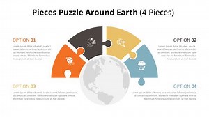 半円パズルリスト図powerpointのアニメーションスライド-14073