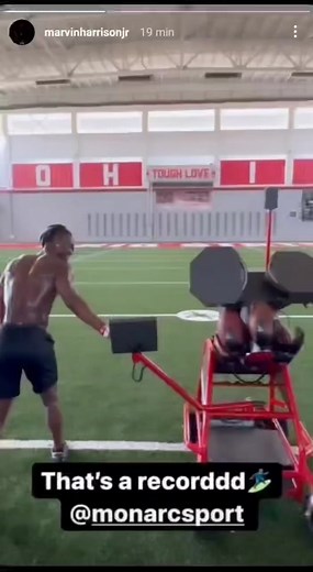 @Marvin Harrison Jr. out here racing a juggs machine 👀 | Marvin Harrison Jr.