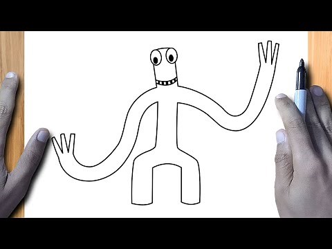 COMO DIBUJAR A GREEN DE RAINBOW FRIENDS ROBLOX