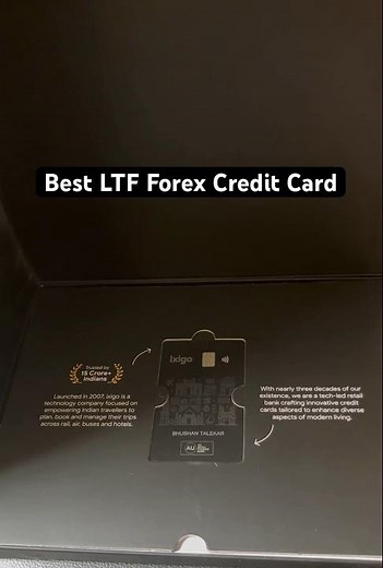 Ixigo AU Credit Card | Best LTF Forex & Travel card 🔥