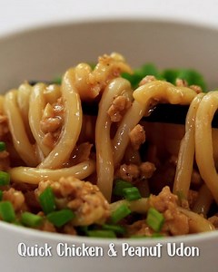 78K views · 4.1K reactions | Quick Chicken & Peanut Udon Noodles 珞✌️...with my super express chilli oil and a lush peanutty sauce. Get the recipe: https://www.marionskitchen.com/quick-chicken-peanut-udon/ | Marion's Kitchen | Facebook