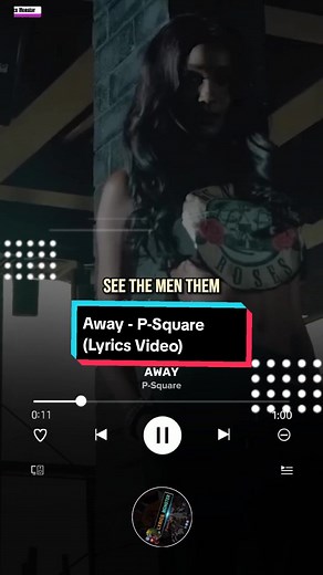 Away - P-Square (Lyrics Video)