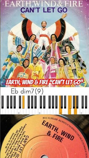 Earth, Wind & Fire “Can’t Let Go” Chords 🔥🎹🔥 #musicianparadise