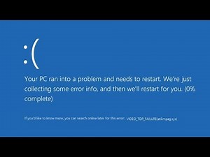 Fix VIDEO_TDR_FAILURE error HINDI