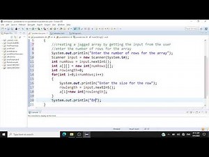 Java Programming - Jagged Array Creation - Sorting rows - Finding Min and Max for each row
