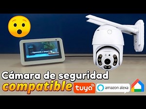 Tuya Smart Amazon Alexa and Google Home compatible security camera🔴 Motorized PTZ WiFi outdoor ca...