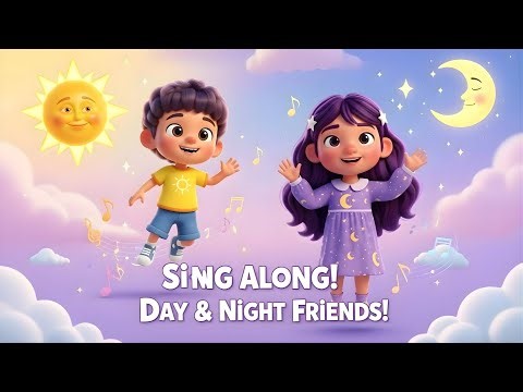 Day and Night Friends Song | Learn Time & Routines | Kids Nursery Rhymes 🌞🌙