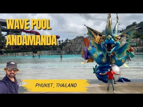 🌊 Crazy Wave Pool Fun at Andamanda Phuket | Thailand’s Biggest Water Park #travel #tour #andamanda