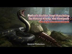 Python's Boulder Trap! Outwitting Its Natural Enemy, the Centipede 巨蟒的巨石陷阱 智斗天敌蜈蚣