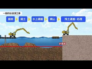 水中(水陸両用)ブルドーザメリット_水中で切盛作業