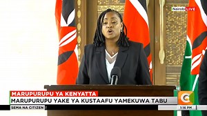 Kanze Dena – Msemaji wa Rais Mstaafu, Uhuru Kenyatta: Vehicles allocated to the former president for personal use were not new. They were in fact the cars that were part of his motorcade when he left during his inauguration ceremony. This was agreed upon by State House, that the former president uses the vehicles on transitional bases as they begin the process of procuring new vehicles as stipulated in the Presidential Benefits Act. | Citizen TV Kenya