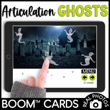 Halloween Articulation Ghosts Activity Older Students Boom Cards Speech Therapy