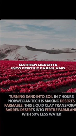 From Desert to Harvest in Hours: The Tech That Makes Sand Grow Food