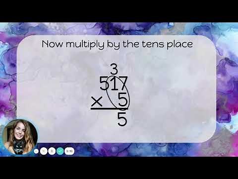 Multiplying 2 and 3 digits by 1 digit WITH Regrouping