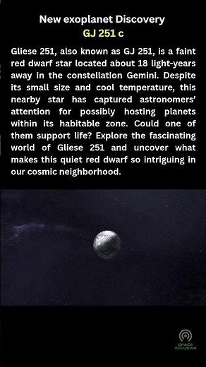 New exoplanet Discovery-GJ 251c #Gliese251, #GJ251, #RedDwarf, #Exoplanet