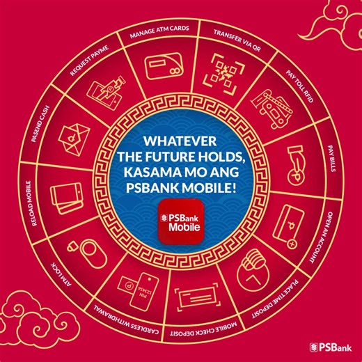 I-manifest natin ang good fortune ngayong Chinese New Year with PSBank Mobile! Anumang banking needs mo, kaya dito! 🤞📱 Download now! Terms and conditions apply. Regulated by BSP. | PSBank