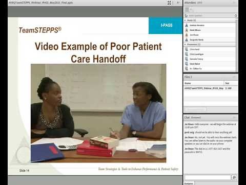 I-PASS: Integrating High Quality Handoffs into TeamSTEPPS and Hospital Care