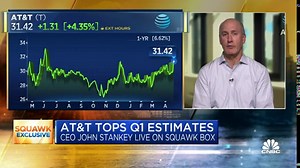 AT&T CEO John Stankey on Q1 earnings, maintaining the dividend