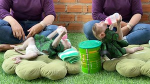 48K views · 4.5K reactions | Twin Emma Moving Many Style To Drinking Milk | Monkey Daily | Facebook