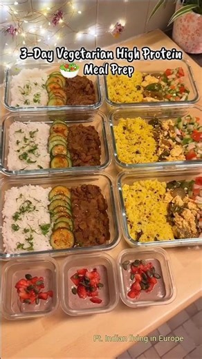 3-Day High Protein Meal Prep #ytshorts #mealprep # #highprotein #shortsfeed #india
