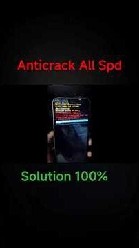 Anti Crack Fix 🔥 100% Offline Method | Smart 10 X6725 ✅#spdanticrack #spdanticrackfix #spdanticrack