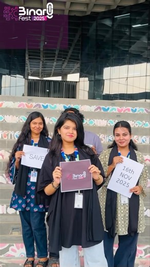 9.6K views · 76 reactions | Mark the date, charge the vibe — Binary Fest 2025 is loading!  #binaryfest2k25 | Binary Fest | Facebook