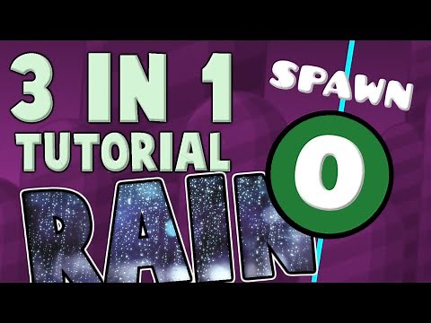 3 IN 1 GEOMETRY DASH TUTORIAL - RAIN, START OBJECTS, AND SPAWN TRIGGERS!